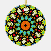 Blume Mandala Keramik Ornament (Vorne)