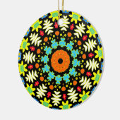 Blume Mandala Keramik Ornament (Links)
