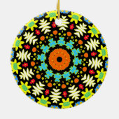 Blume Mandala Keramik Ornament (Hinten)