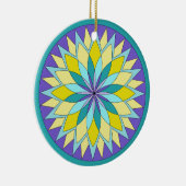 Blume Mandala Keramik Ornament (Rechts)