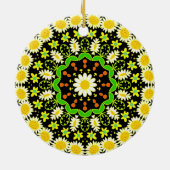 Blume Mandala Keramikornament (Hinten)