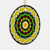 Blume Mandala Keramikornament (Rechts)
