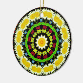 Blume Mandala Keramikornament (Links)