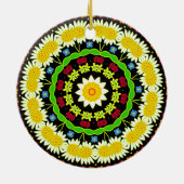 Blume Mandala Keramikornament (Hinten)