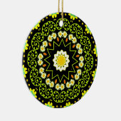 Blume Mandala Keramikornament (Rechts)