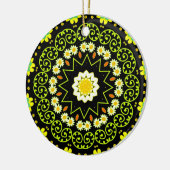 Blume Mandala Keramikornament (Links)