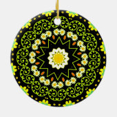 Blume Mandala Keramikornament (Hinten)