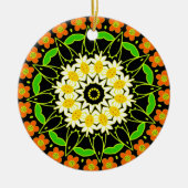 Blume Mandala Keramikornament (Vorne)