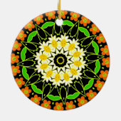 Blume Mandala Keramikornament (Hinten)