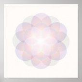 Blume Mandala Kunst Meditation Poster (Vorne)