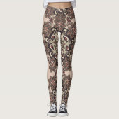 Blume mandala Leggings (Vorderseite)