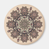 Blume-Mandala-Magnet Magnet (Vorne)