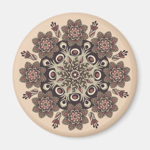 Blume-Mandala-Magnet Magnet