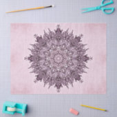 Blume-Mandala-Papiertaschentuch Seidenpapier (Basteln)