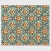 Blume Mandala Pattern Geschenkpapier (Flach)