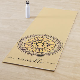 Blume Mandala Personalisiert Yoga Mat Yogamatte
