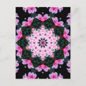 Blume Mandala Post Card Postkarte (Vorderseite)