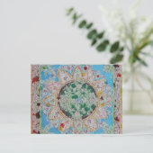 Blume Mandala Postcard Postkarte (Stehend Vorderseite)