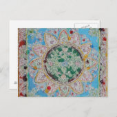 Blume Mandala Postcard Postkarte (Vorne/Hinten)