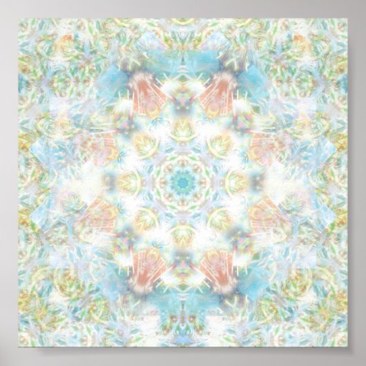 Blume Mandala Poster (Vorne)