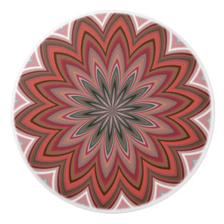 Blume Mandala Red Keramikknauf
