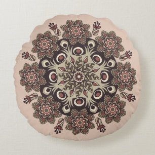 Blume Mandala Rundkissen Rundes Kissen