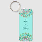 Blume Mandala Schlüsselanhänger (Vorderseite)