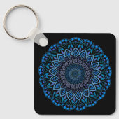 Blume Mandala Schlüsselanhänger (Vorderseite)