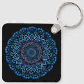 Blume Mandala Schlüsselanhänger (Rückseite)