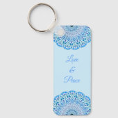 Blume Mandala Schlüsselanhänger (Vorderseite)