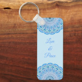 Blume Mandala Schlüsselanhänger (Vorderseite)