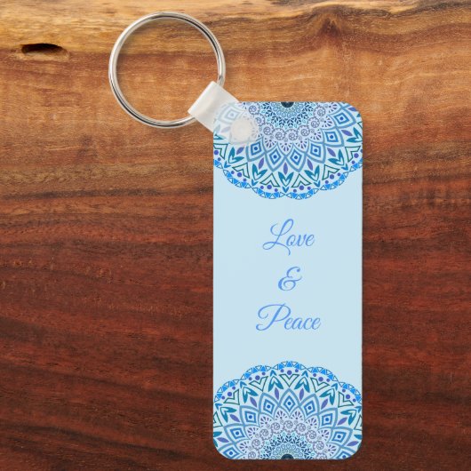 Blume Mandala Schlüsselanhänger (Vorderseite)