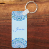 Blume Mandala Schlüsselanhänger (Rückseite)