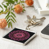 Blume Mandala Schlüsselanhänger (Seite)