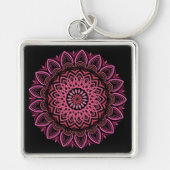Blume Mandala Schlüsselanhänger (Vorne)