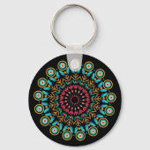 Blume Mandala Schlüsselanhänger (Rückseite)