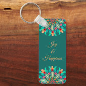 Blume Mandala Schlüsselanhänger (Vorderseite)