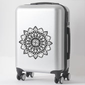 Blume Mandala Sticker | Mandala Sunflower (Koffer)