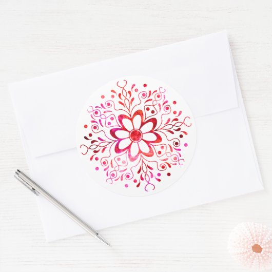 Blume Mandala Stickers (Umschlag)