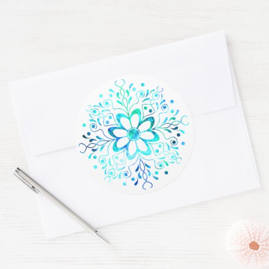 Blume Mandala Stickers (Umschlag)
