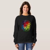 Blume Mandala Sweatshirt (Vorne ganz)