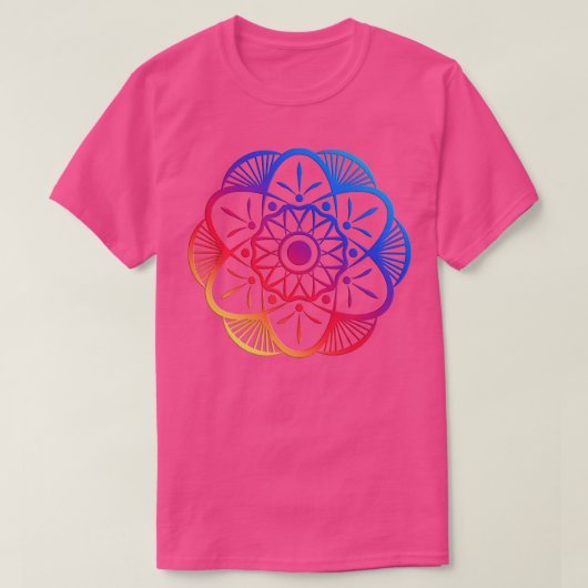 Blume Mandala T-Shirt (Design vorne)