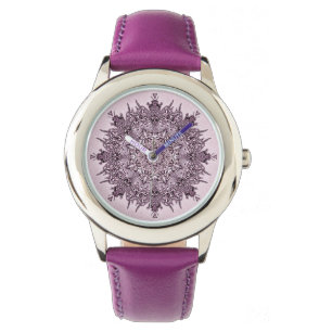 Blume Mandala Uhr