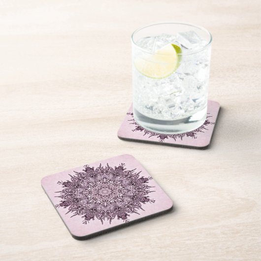 Blume mandala Untersetzer Set (Rechte Seite)