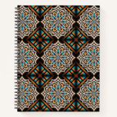 Blume Mandala Weave Spiral Notebook Notizblock (Vorderseite)