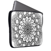 Blume Mandalahand zeichnend Laptopschutzhülle (Vorne Rechts)