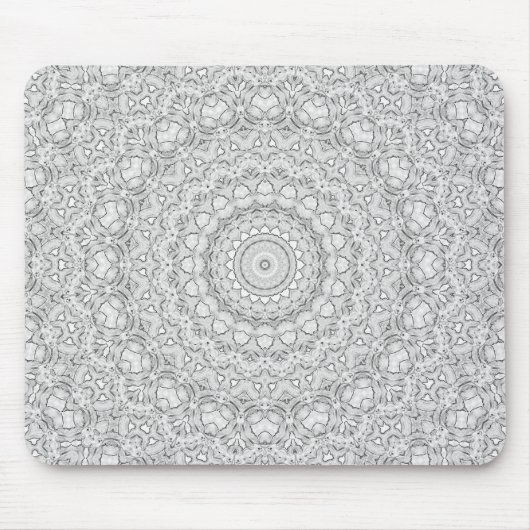 Blume Mandalal_MG_2221 BlackNWhite Mousepad (Vorne)