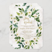 Blume Marbella Hens Bachelorette Wochenende Einladung (Vorne/Hinten)