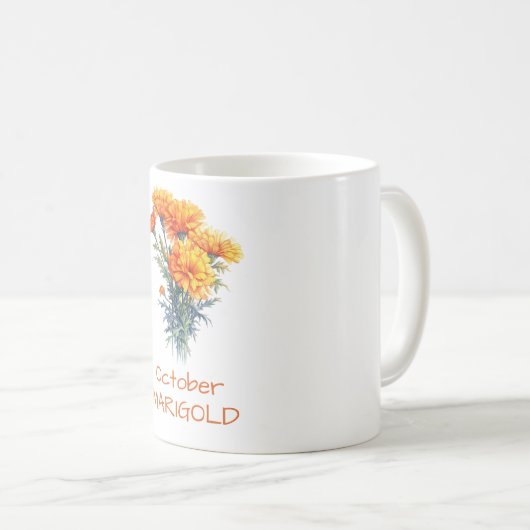 Blume Marigold Tasse (VorderseiteRechts)
