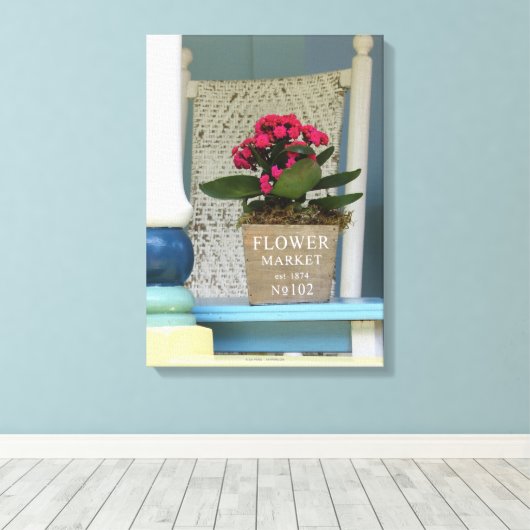 Blume Market Blume Pot - Martha's Vineyard Leinwanddruck (Insitu (Holzboden))